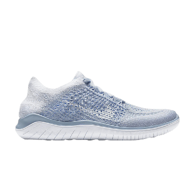 Pre-owned Nike Wmns Free Rn Flyknit 2018 'hydrogen Blue'