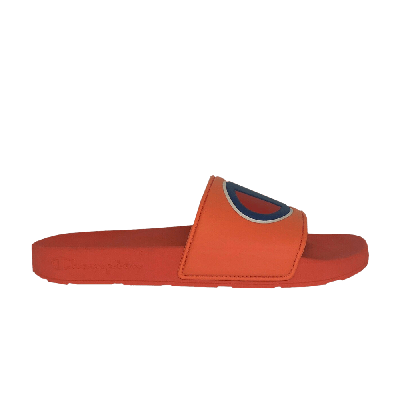 Pre-owned Champion Ipo Slides 'groovy Papaya' In Orange