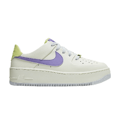 Pre-owned Nike Wmns Air Force 1 Sage Low 'sail Medium Violet' In Cream