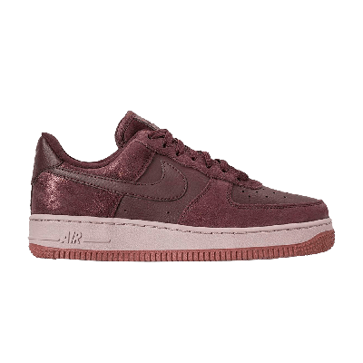 Pre-owned Nike Wmns Air Force 1 Low '07 Premium 'burgundy Crush' In Red