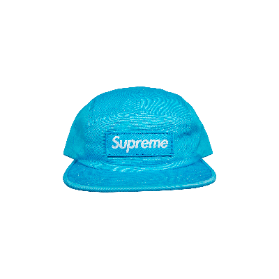 Pre-owned Supreme Washed Chino Twill Camp Cap 'neon Blue'