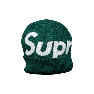 Pre-owned Supreme Big Logo Beanie 'green'