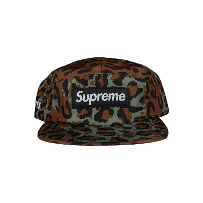 Pre-owned Supreme Gore-tex Camp Cap 'leopard' In Multi-color