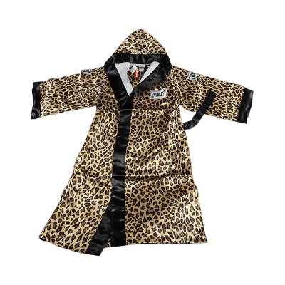 Pre-owned Supreme X Everlast Satin Hooded Boxing Robe 'leopard' In Multi-color