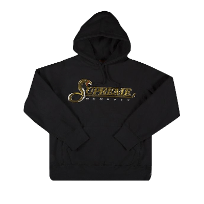 Pre-owned Supreme Sequin Viper Hooded Sweatshirt 'black' | ModeSens