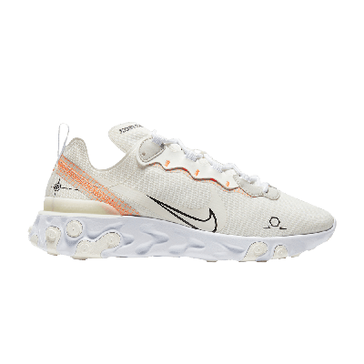 Pre-owned Nike React Element 55 'light Bone Schematic' In White | ModeSens