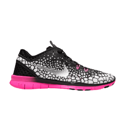 Pre-owned Nike Wmns Free 5.0 Tr Fit 5 Print 'black Pink'