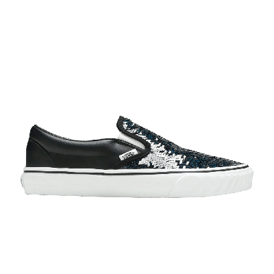 Pre-owned Vans Wmns Classic Slip-on 'flipping Sequins - Black Checkerboard'