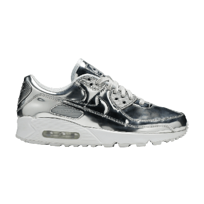 Pre-owned Nike Wmns Air Max 90 'metallic Pack - Chrome' In Silver