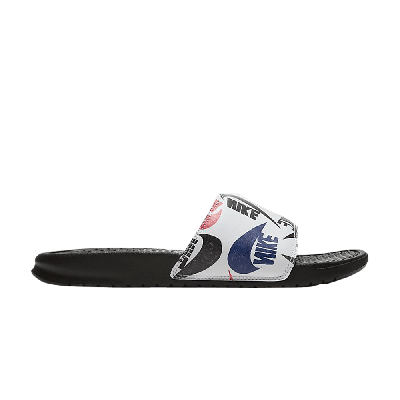 Pre-owned Nike Benassi Jdi Slide 'swoosh Print' In Black