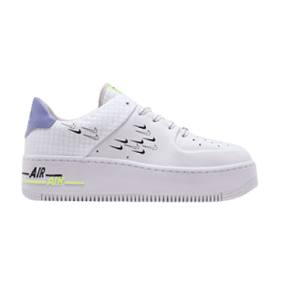 Pre-owned Nike Wmns Air Force 1 Sage 'light Thistle' In White