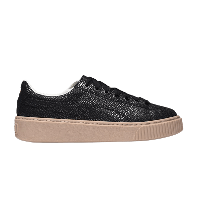 Pre-owned Puma Wmns Platform Lux 'black'