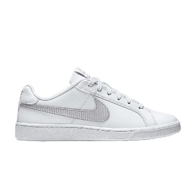 Pre-owned Nike Wmns Court Royale 'white Metallic Silver'