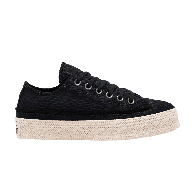 Pre-owned Converse Wmns Chuck Taylor All Star Espadrille Low 'trail To Cove - Black'