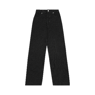 Pre-owned Eckhaus Latta Wide Leg Jean 'almost Black'