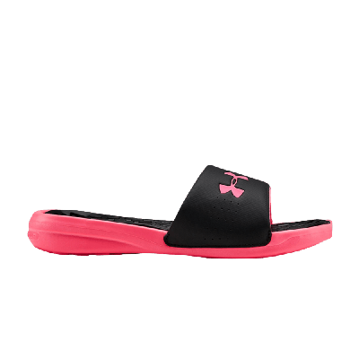 Pre-owned Under Armour Wmns Playmaker Fixed Strap Slide 'black Pink'