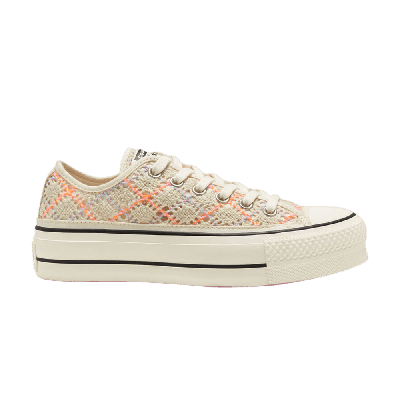 Pre-owned Converse Wmns Chuck Taylor All Star Low 'boho Crochet' In Tan