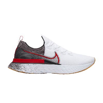 Pre-owned Nike React Infinity Run Flyknit 'white University Red'