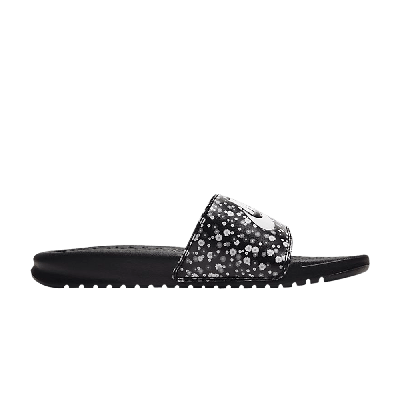 Pre-owned Nike Wmns Benassi Jdi Floral Slide 'black'