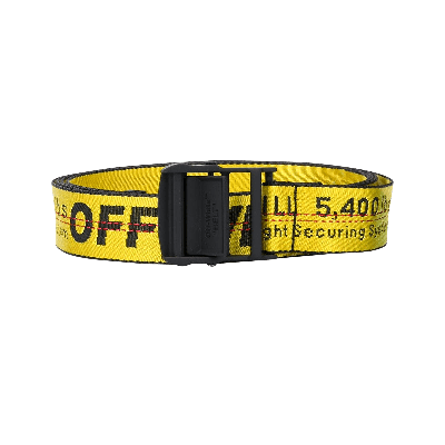 Pre-owned Off-white Classic Industrial Belt 'yellow/black'