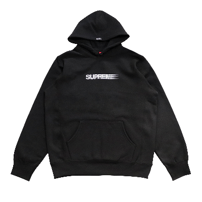 Pre-owned Supreme Motion Logo Hooded Sweatshirt 'black'