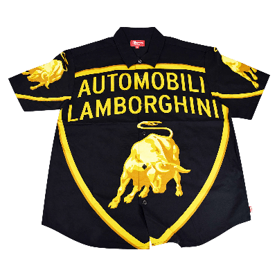 Pre-owned Supreme X Automobili Lamborghini Short-sleeve Shirt 'black'