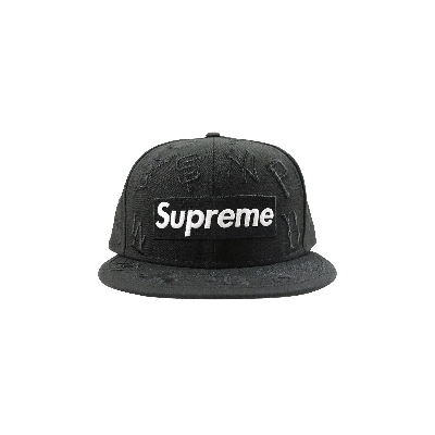 Pre-owned Supreme X Mlb X New Era Hat 'black'