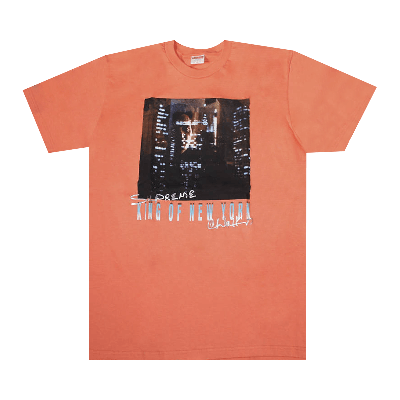 Pre-owned Supreme King Of New York Tee 'neon Orange'