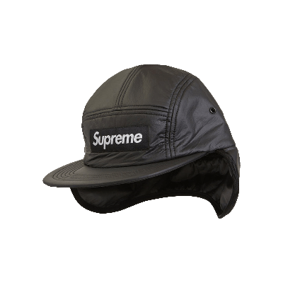 Pre-owned Supreme X Primaloft Earflap Camp Cap 'black'