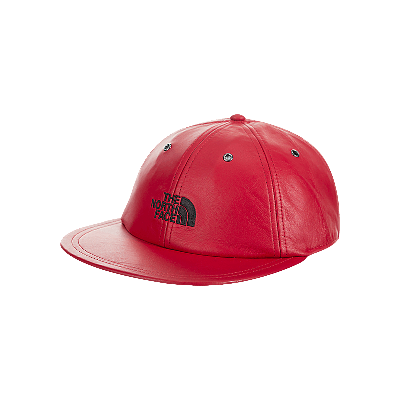 Pre-owned Supreme X The North Face Leather 6-panel 'red'