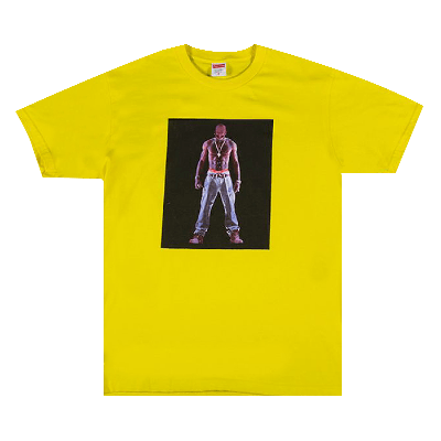 Pre-owned Supreme Kids'  Tupac Hologram Tee 'yellow'