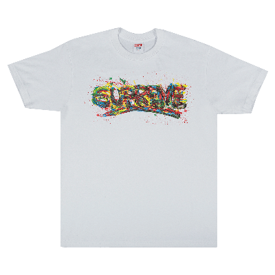 Supreme paint store logo tee white