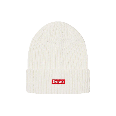 Pre-owned Supreme Overdyed Beanie 'white'