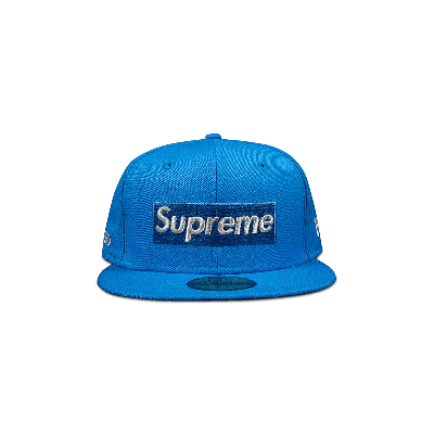 Pre-owned Supreme $1m Metallic Box Logo New Era 'light Blue'