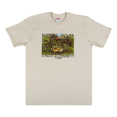 Pre-owned Supreme Masterpieces Tee 'natural' In Tan