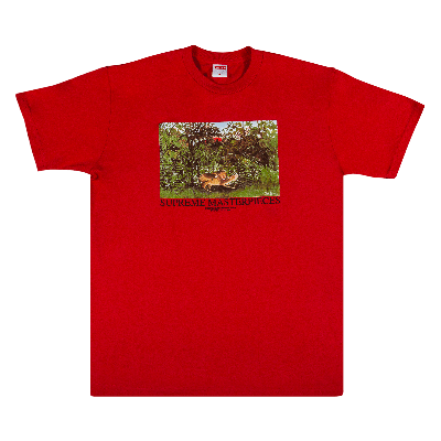 Pre-owned Supreme Masterpieces Tee 'red'