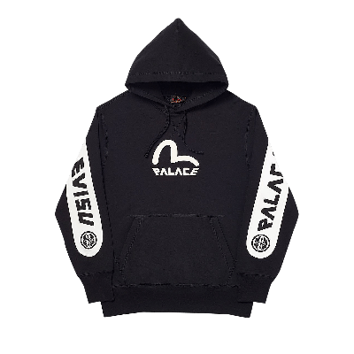 Pre-owned Palace Kids' X Evisu Hood 'black'