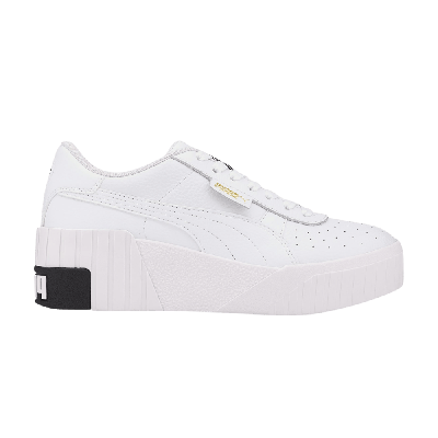 Pre-owned Puma Wmns Cali Wedge 'white'
