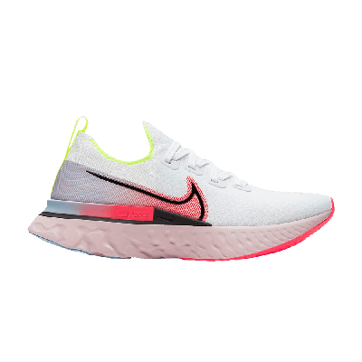 Pre-owned Nike Wmns React Infinity Run Flyknit 'white Laser Crimson'