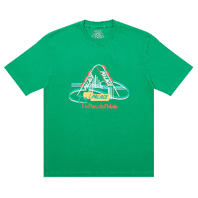 Pre-owned Palace Kids' French Ones T-shirt 'green'