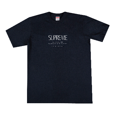 Pre-owned Supreme Anno Domini Tee 'navy' In Blue