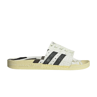 Pre-owned Adidas Originals Adilette Slides 'superstar' In White