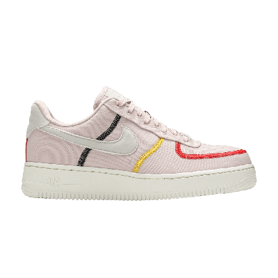 Pre-owned Nike Wmns Air Force 1 '07 Low Lx 'stitched Canvas - Siltstone Red'