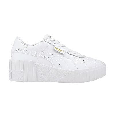 Pre-owned Puma Wmns Cali Wedge 'triple White'