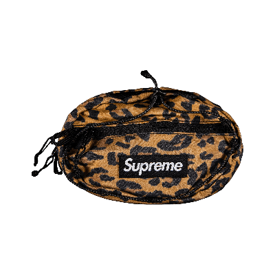 Pre-owned Supreme Waist Bag 'leopard' In Brown