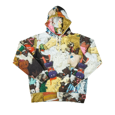 Pre-owned Supreme X Mike Kelley More Love Hours Than Can Ever Be Repaid Hooded Sweatshirt 'multicolor' In Multi-color