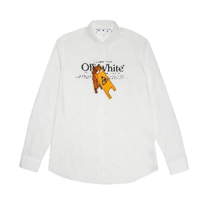 Pre-owned Off-white Pascal Wet Floor Print Shirt 'white/yellow'