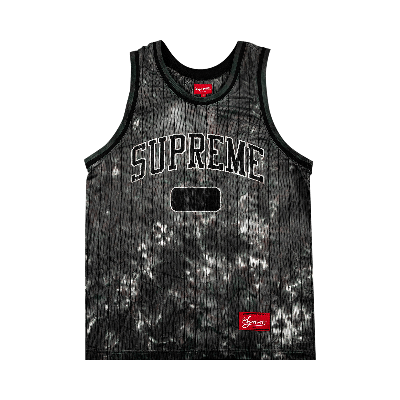 Shop Supreme Dyed Basketball Jersey 'black'