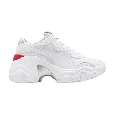 Pre-owned Puma Wmns Pulsar Wedge 'tech Glam - White'