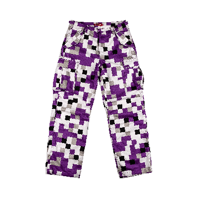 Pre-owned Supreme Kids' Cargo Pant 'purple Digi Camo'